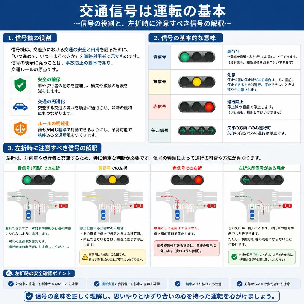 信号機の意味と正しい見方