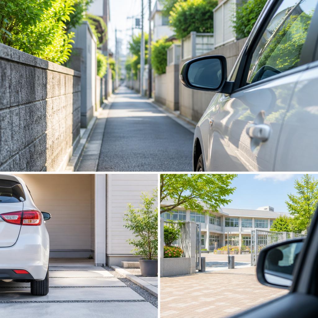 狭い道も、車庫入れも、もう怖くない。お子様の送迎に自信がつく出張レッスン